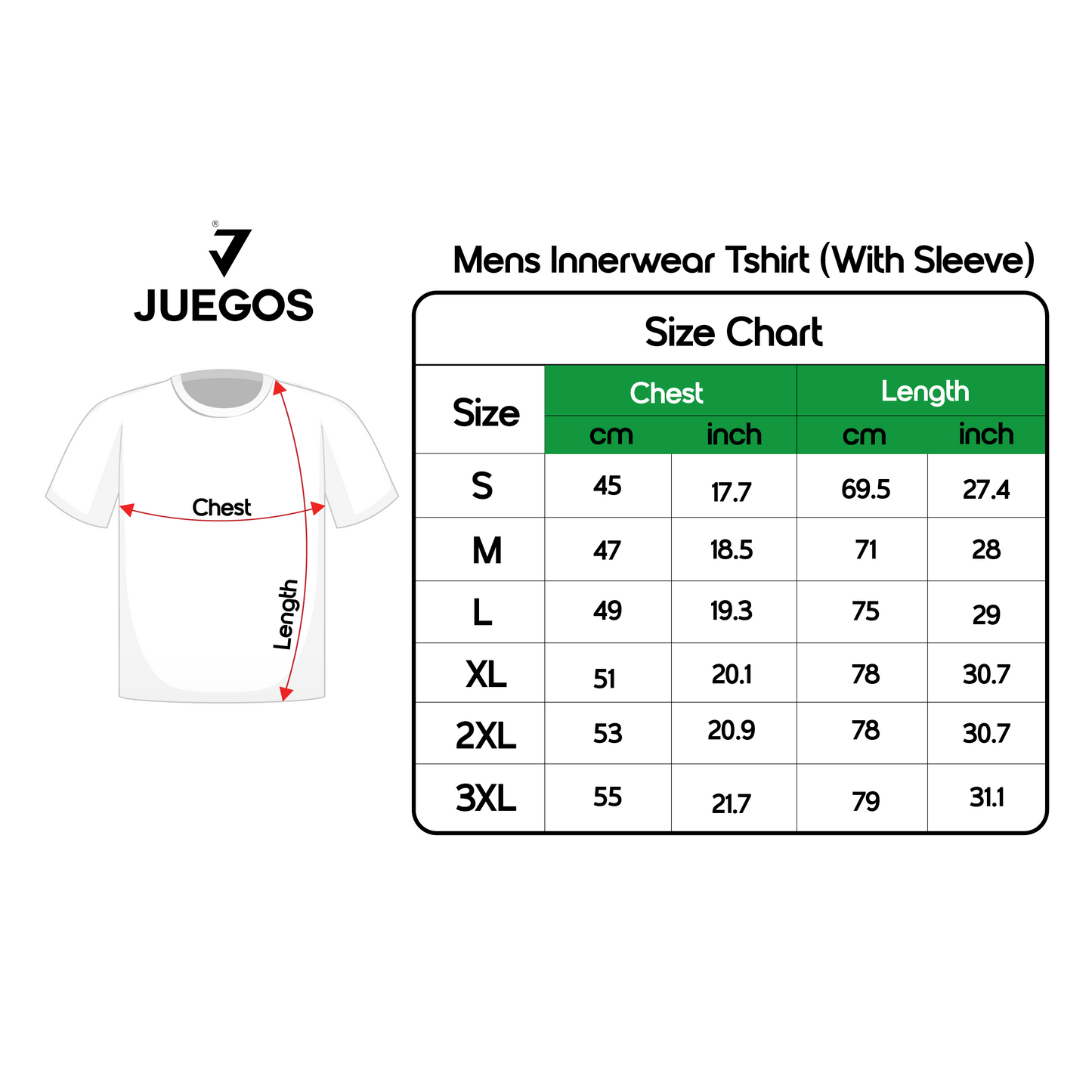 Mens V-Neck Innerwear